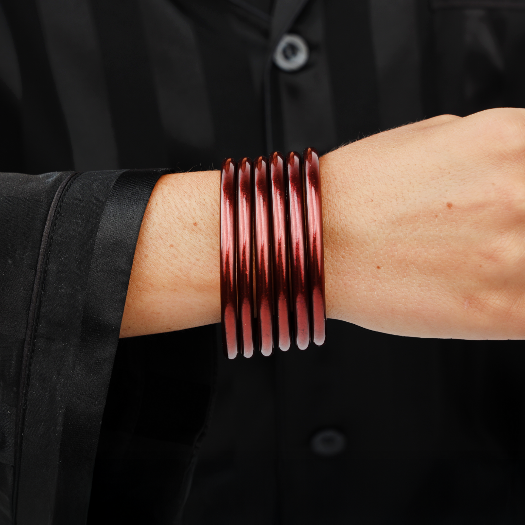 Merlot All Weather Bangles | BuDhaGirl