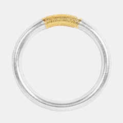 Silver Tzubbie All Weather Bangle® (AWB®) - Prayer Serenity